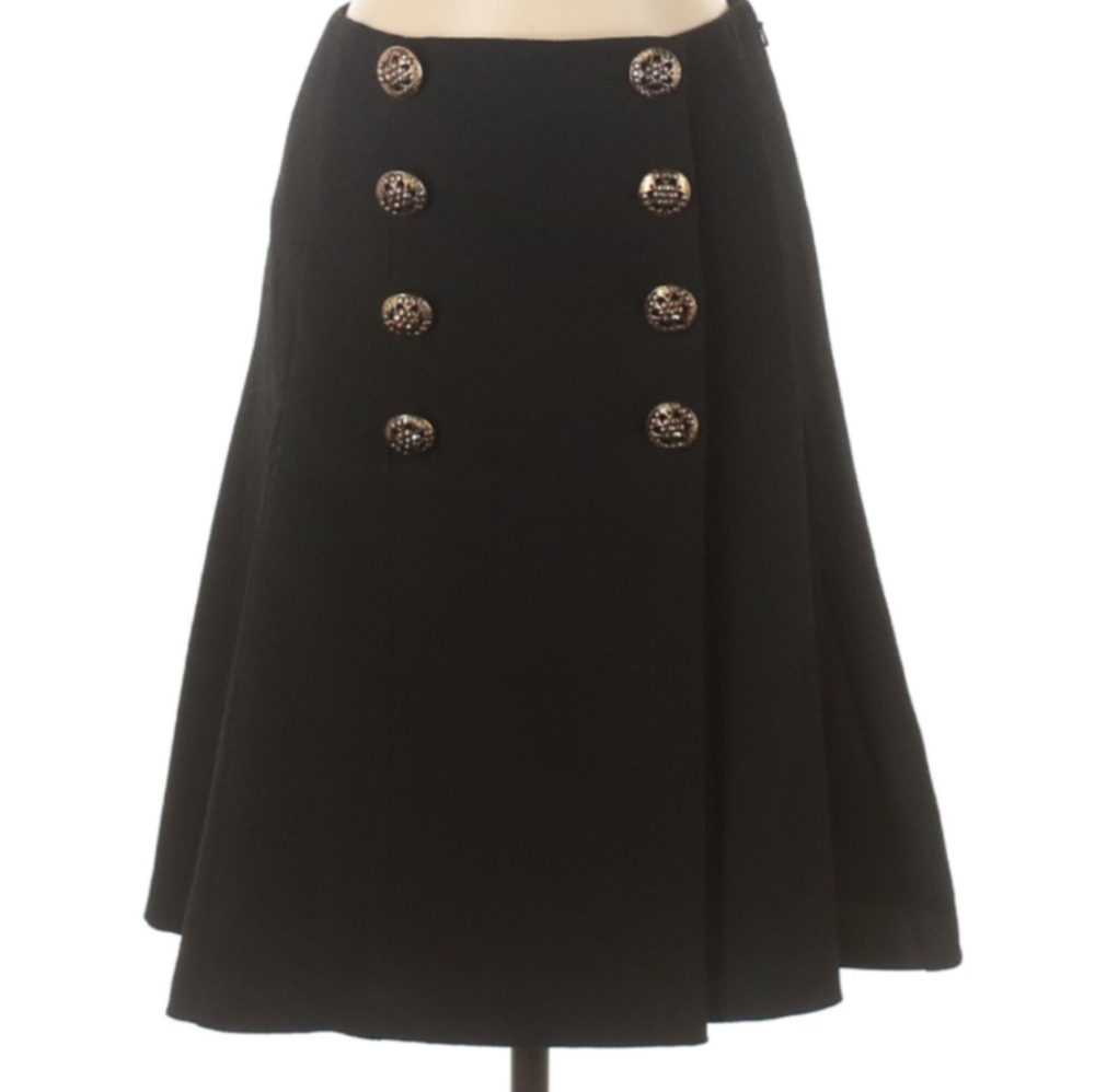 Etcetera Wool Pleated Skirt